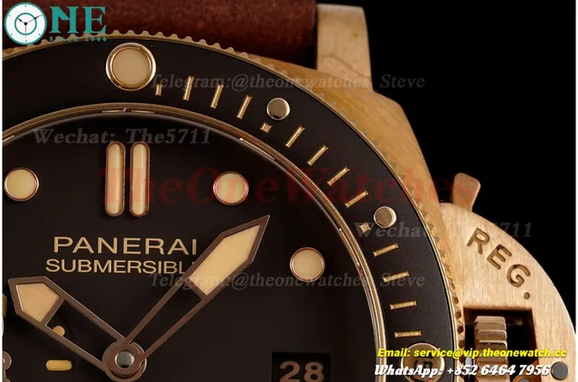 Submersible PAM968 47mm Bronzo/LE Brown Dial VSF P9010 Super Clone — photo 6