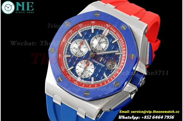 Royal Oak Offshore 26400SO 44mm SS/RU Blue Dial APJF A3126