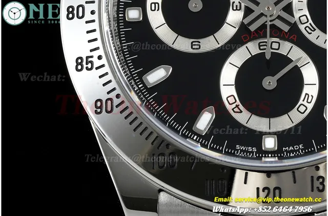 Daytona 116520 40mm SS/SS Black/Stk VF DD4130 — photo 7