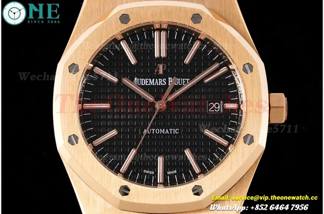 Royal Oak 15400 RG/RG Black/Stk APSF SA3120 Super Clone — photo 2