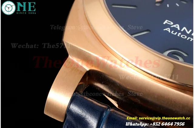 PAM1112 Lum. Marina 44mm RG/LE Blue VSF P9010 — photo 9