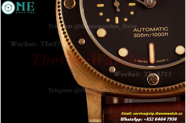 Submersible PAM968 47mm Bronzo/LE Brown Dial VSF P9010 Super Clone — photo 7