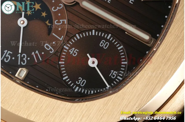 Nautilus 40mm 5712 RG/RG Brown/Stk UMI PPF240 (Weighted Approx.195g)(Free Sprung) — photo 8