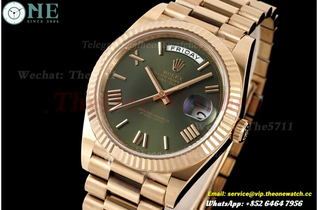 DayDate 228235 40mm RG/RG Green/Rmn VSF DD3255 Super Clone