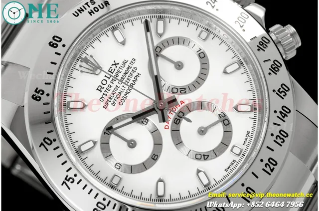 Daytona 116520 40mm SS/SS White Dial UFO UFO.F4130 (Free Sprung) — photo 3