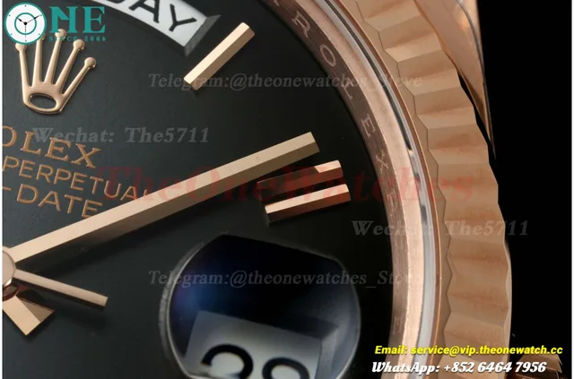 DayDate 228235 40mm RG/RG Grey Omber/Rmn VSF V2 DD3255 (Weighted Approx .182g) — photo 5