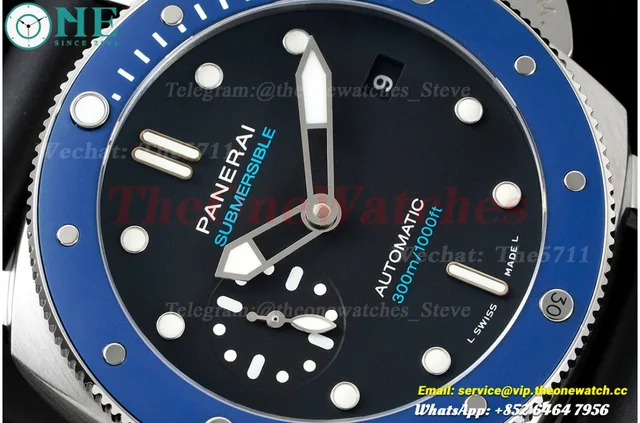 Submersible PAM1209 Azzurro SS/RU 42MM Blue VSF OP.XXXIV — photo 3