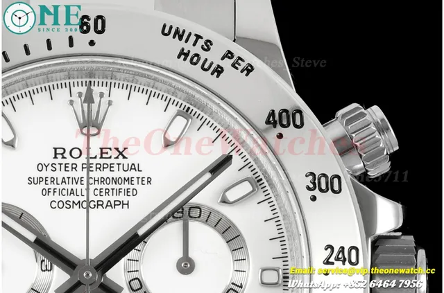 Daytona 116520 40mm SS/SS White Dial UFO UFO.F4130 (Free Sprung) — photo 6