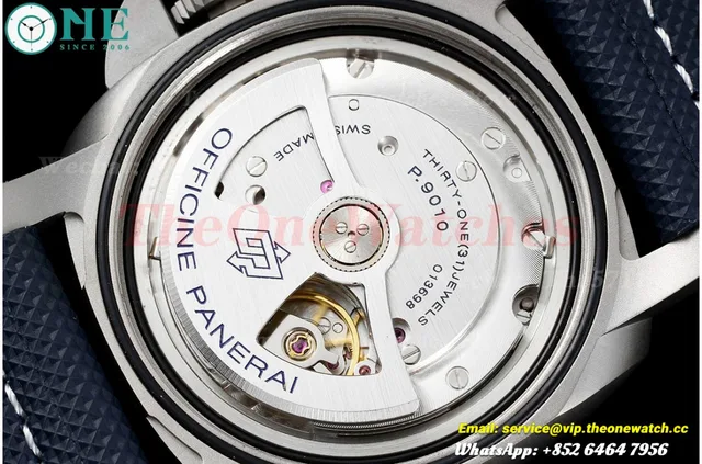 PAM1117 Lum. Marina Auto 44mm TI/NY Blue VSF P9010 — photo 14