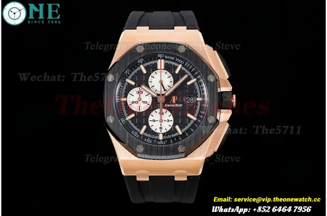 Royal Oak Offshore 44mm RG/RU Black/White JJF A3126 — photo 3