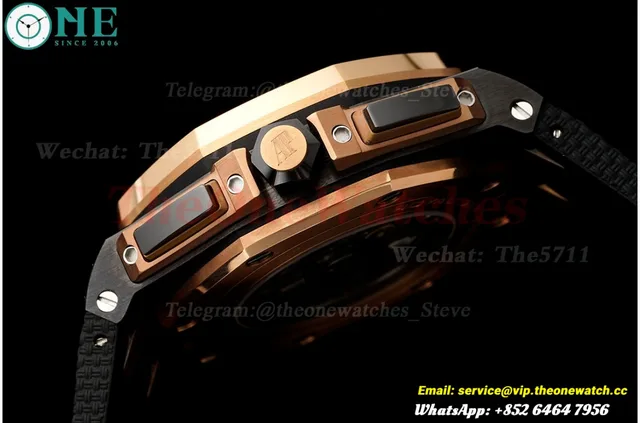 Royal Oak Offshore 26405NR 44mm Black Cer/RU Grey Dial APJF A7750 Mod — photo 12