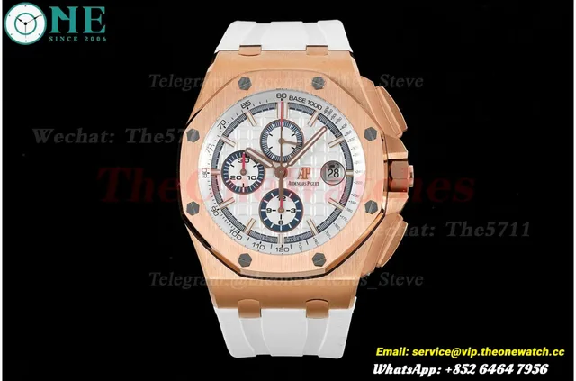 Royal Oak Offshore 26408 44mm RG/RU White/White JJF A3126 — photo 4