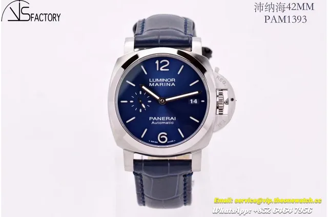 Panerai - PAM1393 Lum. Marina Auto 42mm SS/LE Blue VSF P9010