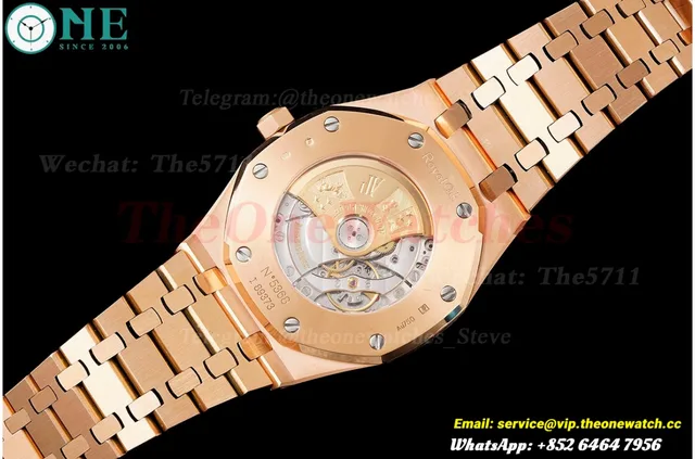 Royal Oak 15400 RG/RG Black/Stk APSF SA3120 Super Clone — photo 9