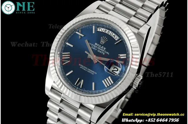 DayDate 228239 40mm SS/SS Blue/Rmn VSF V2 DD3255 (Gain Weight)
