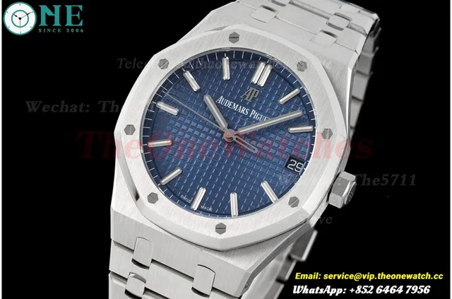 Royal Oak 41mm 15500 SS/SS Blue/Stk ZF V3 A4302 Super Clone