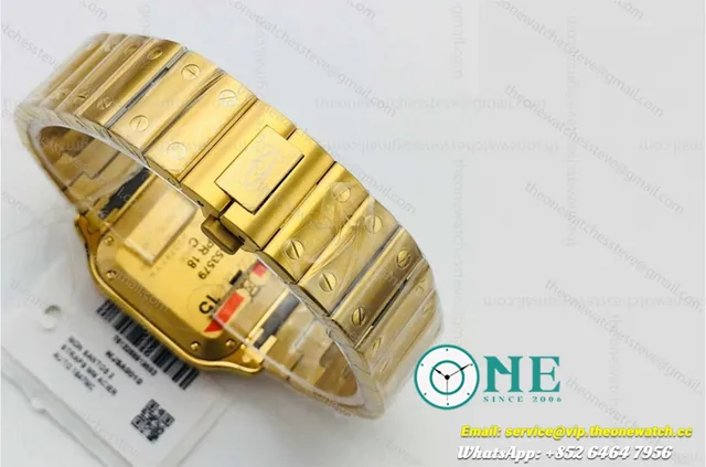 Santos Diamonds YG/YG White/Roman Dial Mois KORF MY9015 — photo 4