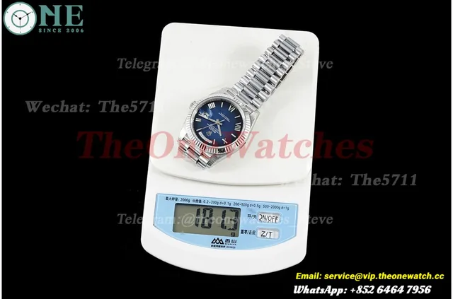 DayDate 228239 40mm SS/SS Blue Ombre/Rmn VSF V2 DD3255 (Weighted Approx.182g) — photo 37