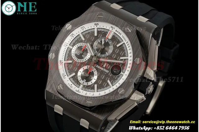 Royal Oak Offshore 26405CE 44mm Black Cer/RU Grey Dial APJF A7750 Mod