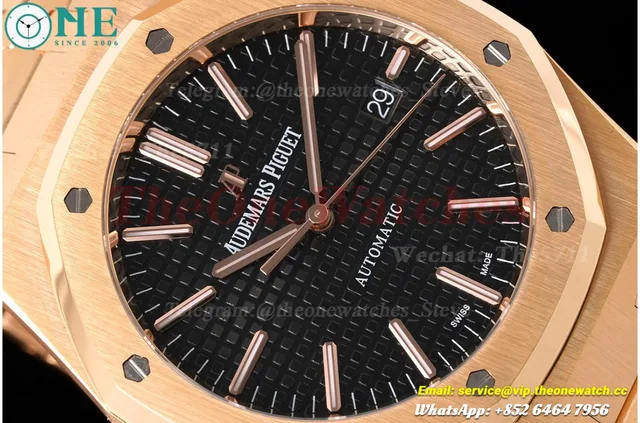 Royal Oak 15400 RG/RG Black/Stk APSF SA3120 Super Clone — photo 4