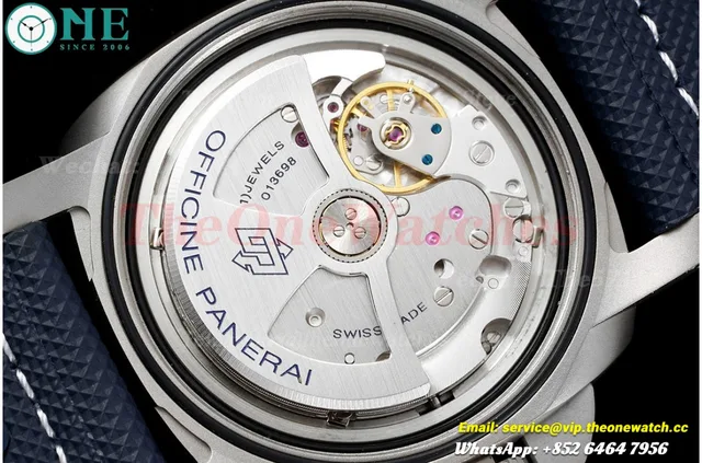 PAM1117 Lum. Marina Auto 44mm TI/NY Blue VSF P9010 — photo 15