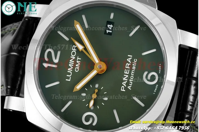 PAM1056 Luminor GMT 44mm SS/LE Green VSF P9011 Super Clone — photo 4