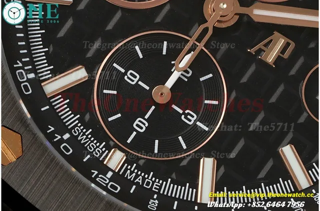 Royal Oak Offshore 26405CE 44mm Cer/RU Glasses Dial APJF A7750 Mod — photo 5