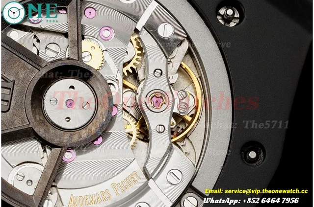 Royal Oak Offshore 26405NR 44mm Black Cer/RU Grey Dial APJF A7750 Mod — photo 18