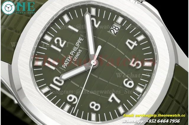 Aquanaut 5168 42mm SS/RU Green Dial BBF DD324 Super Clone — photo 3