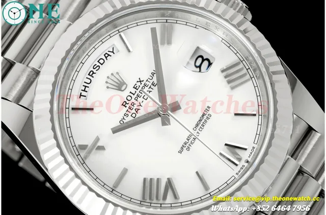 DayDate 228239 40mm SS/SS White/Rmn VSF DD3255 Super Clone — photo 3