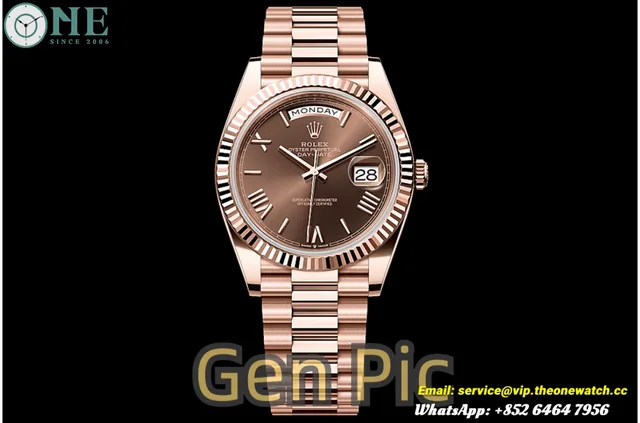 DayDate 228235 40mm RG/RG Brown/Rmn VSF V2 DD3255 (Weighted Approx.182g)