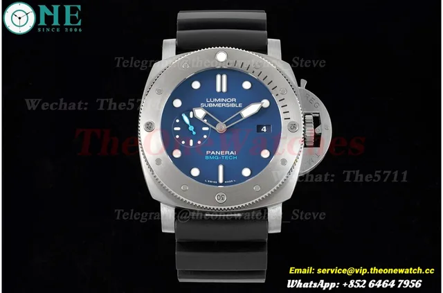 Submersible PAM692 BMG Tech TI/RU Blue 47MM VSF P9010 — photo 3
