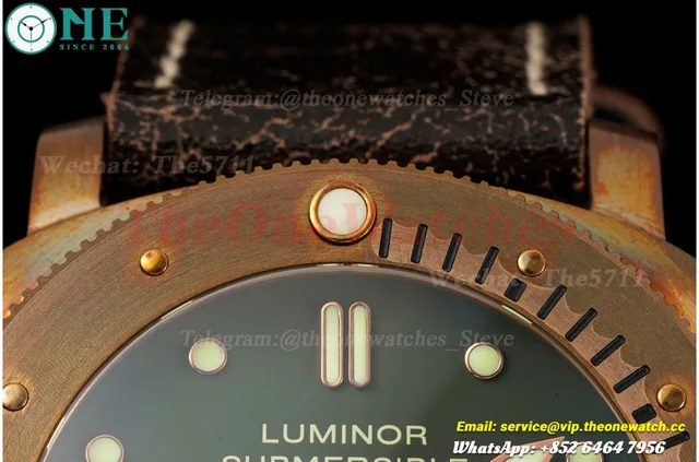 PAM382N Bronzo Submersible BR/LE Green VSF V2 Mod9000 — photo 7