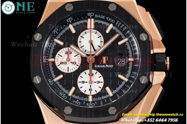 Royal Oak Offshore 44mm RG/RU Black/White JJF A3126 — photo 2