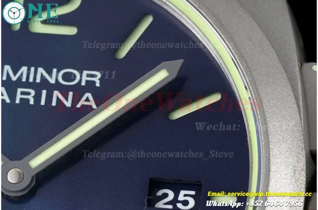 PAM1117 Lum. Marina Auto 44mm TI/NY Blue VSF P9010 — photo 7