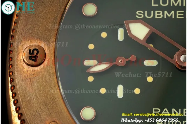 PAM382N Bronzo Submersible BR/LE Green VSF V2 Mod9000 — photo 5