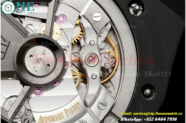 Royal Oak Offshore 26405CE 44mm Black Cer/RU Grey Dial APJF A7750 Mod — photo 11