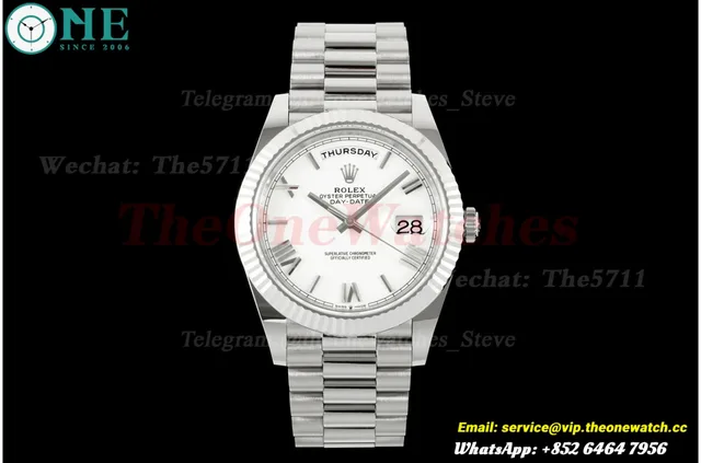 DayDate 228239 40mm SS/SS White/Rmn VSF DD3255 Super Clone — photo 4