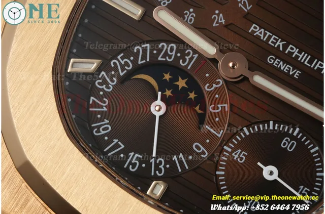 Nautilus 40mm 5712 RG/RG Brown/Stk UMI PPF240 (Weighted Approx.195g)(Free Sprung) — photo 7