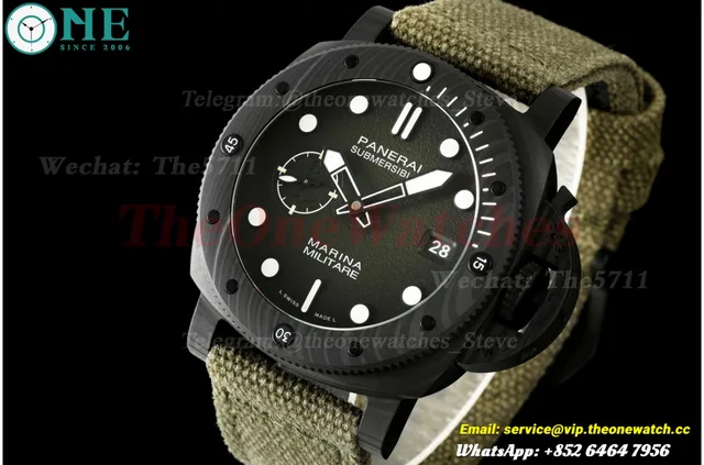 Submersible PAM1698 44mm Carbon/NY Ombre Green Dial VSF P900