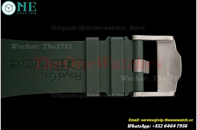 Royal Oak Offshore 26405CE 44mm Black Cer/RU Green Dial APJF A7750 Mod — photo 30