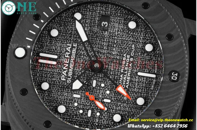 PAM1039 Submersible Luna Rossa GMT 47mm Carbon/RU VSF P9010 Super Clone — photo 4