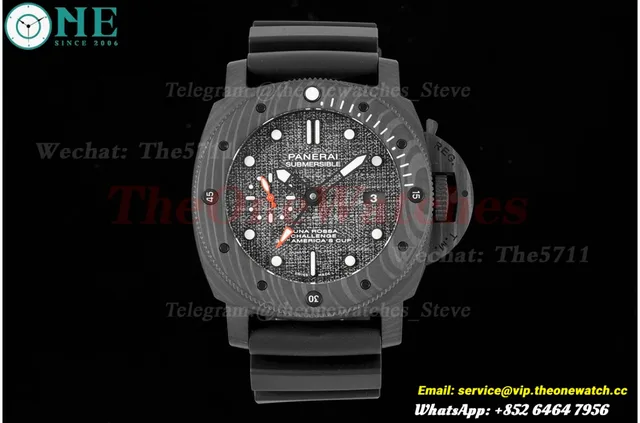 PAM1039 Submersible Luna Rossa GMT 47mm Carbon/RU VSF P9010 Super Clone — photo 3