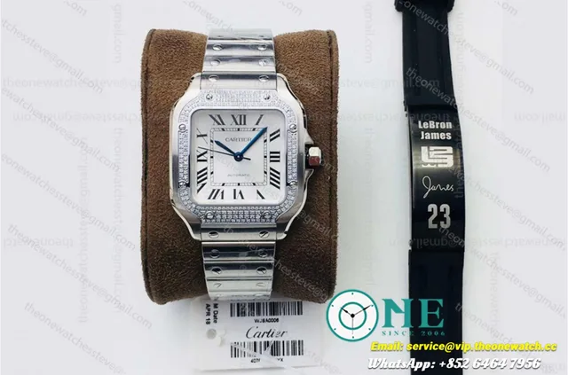 Santos Diamonds SS/SS White/Mois Dial KORF MY9015 — photo 8