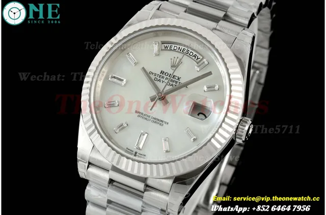 DayDate 228239 40mm SS/SS MOP/Dia VSF V2 DD3255 (Weighted Approx .182g)