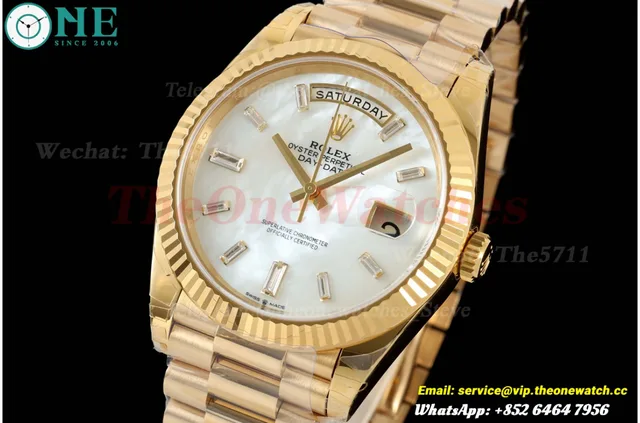 DayDate 228238 40mm YG/YG MOP/Dia VSF V2 DD3255 (Weighted Approx .182g)